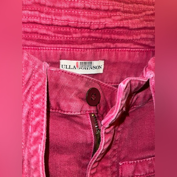 Ulla Johnson Red Flare Jeans with Wide Leg - Picture 6 of 13